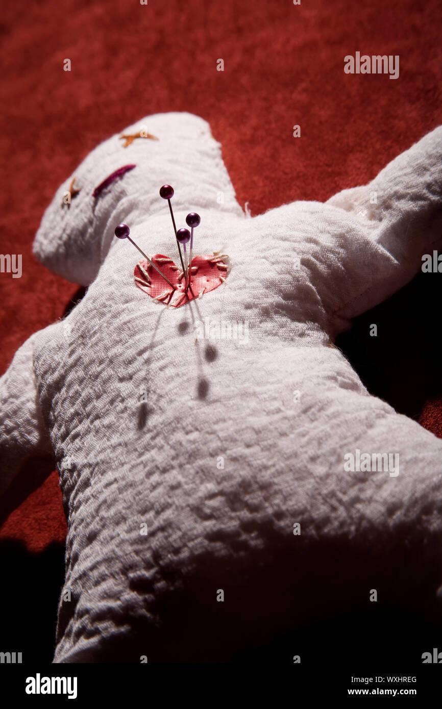 Voodoo doll with pins hi-res stock photography and images - Alamy