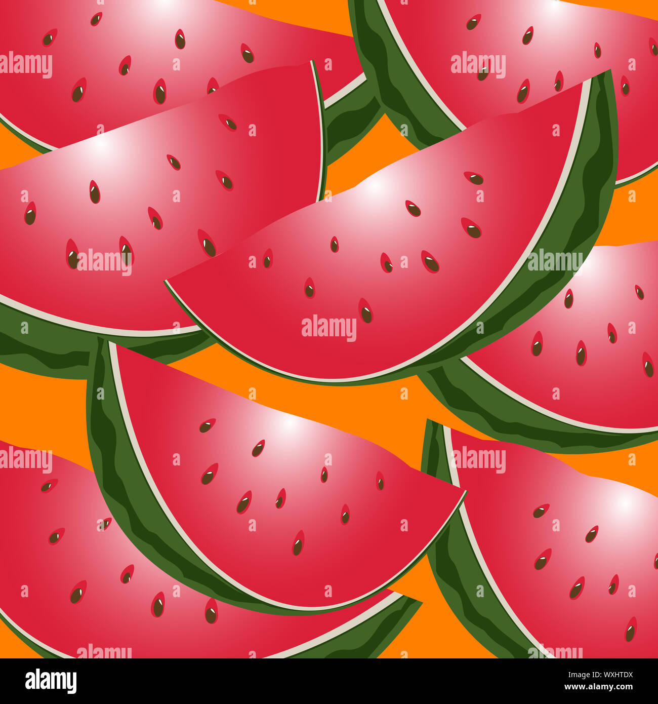 Seamless watermelon slices background Stock Photo - Alamy