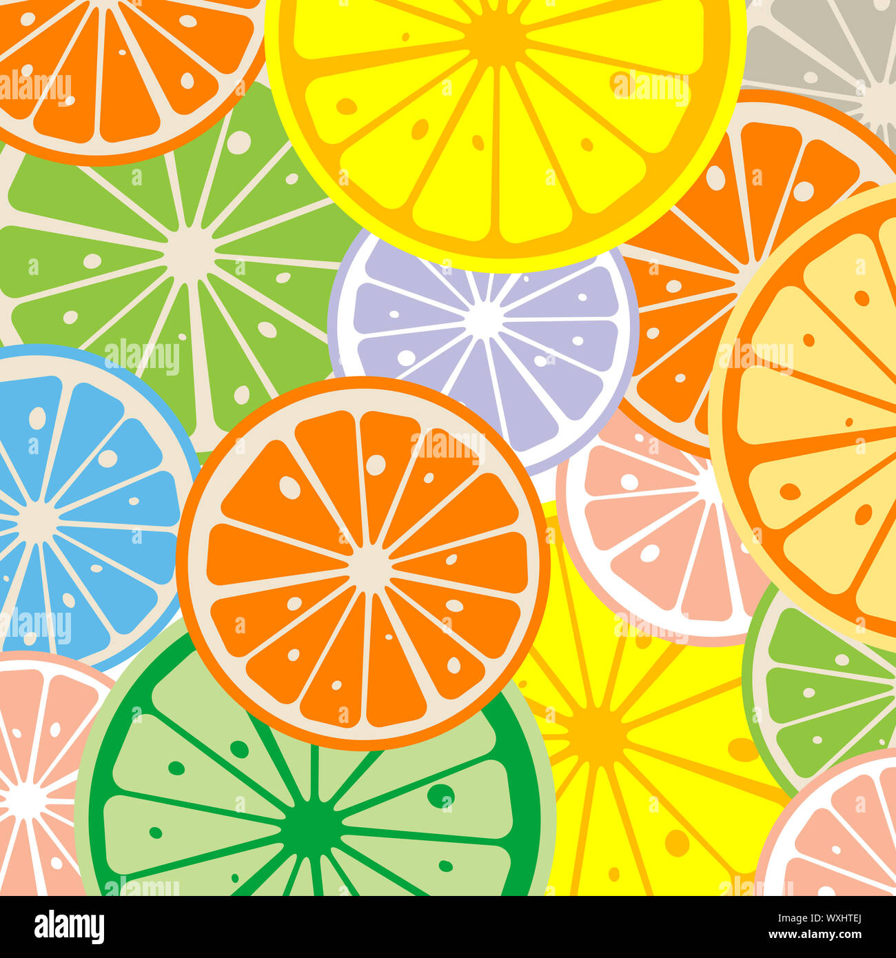 Seamless background with citric slices Stock Photo - Alamy