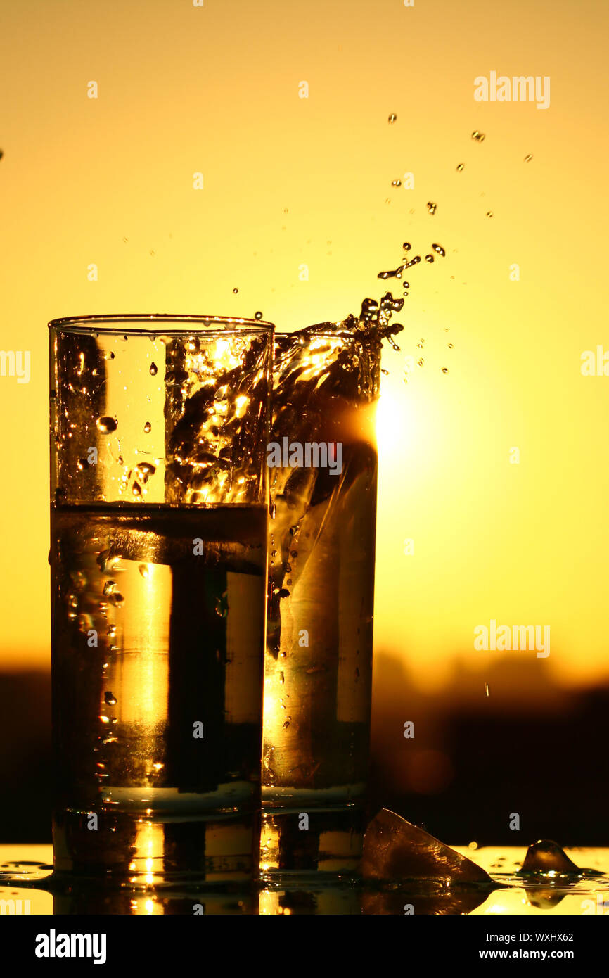 clean cold water in glass Stock Photo - Alamy