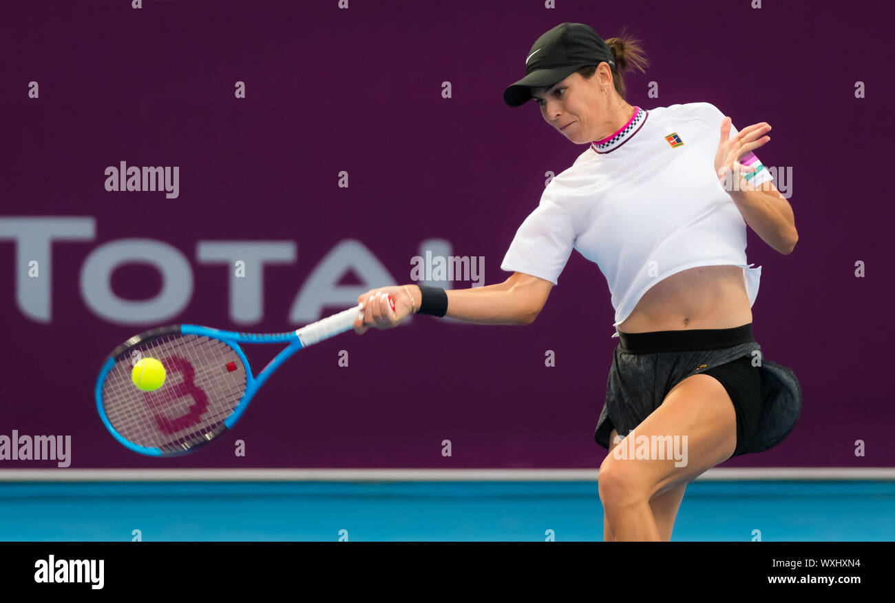 Ajla Tomljanovic of Australia in action during qualifications at the