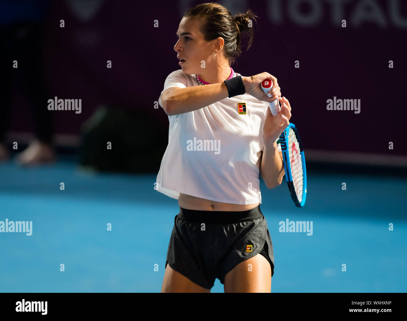 Ajla Tomljanovic of Australia in action during qualifications at the