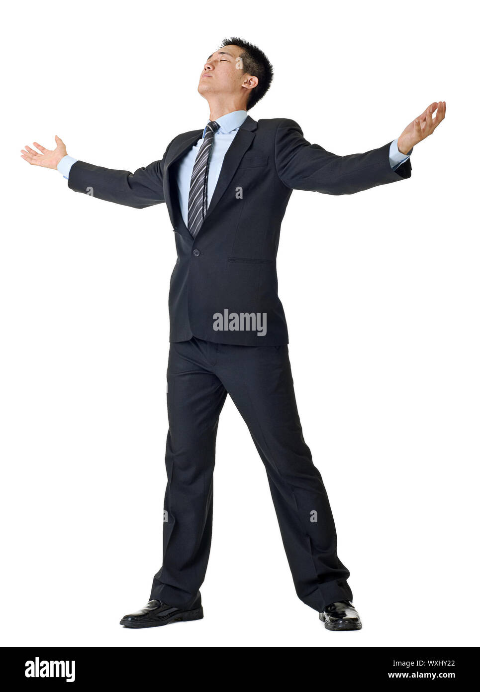 Free Businessman Open Arms Isolated On White Background Stock Photo Alamy