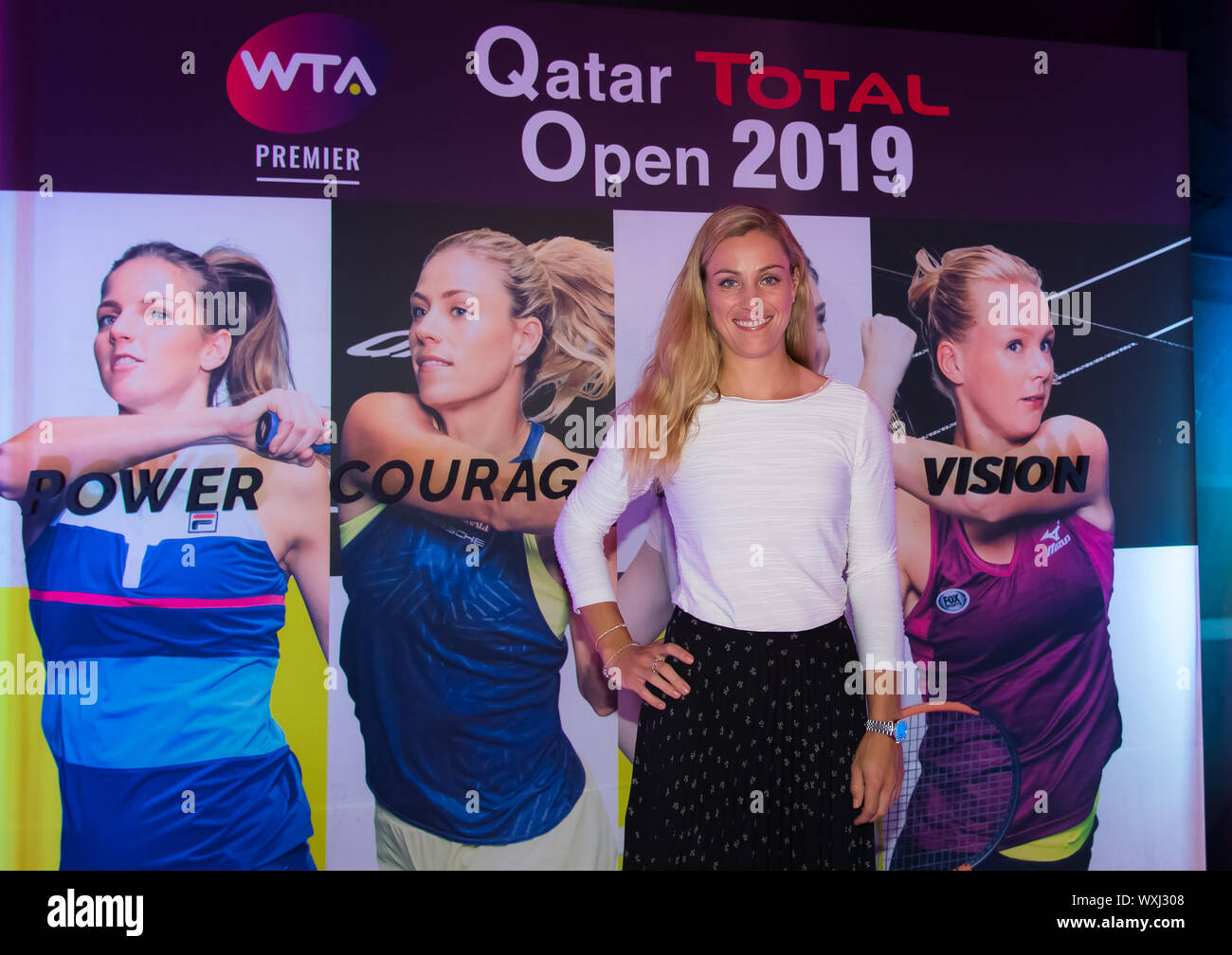 Angelique Kerber of Germany at the Players Party of the 2019 Qatar ...