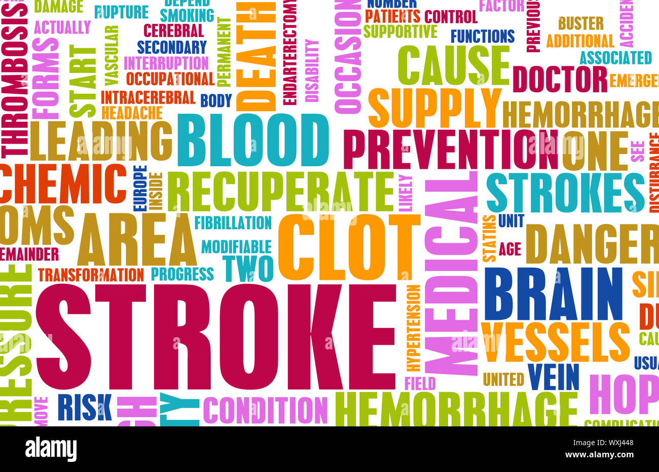 Stroke Medical Concept of Early Warning Signs Stock Photo - Alamy