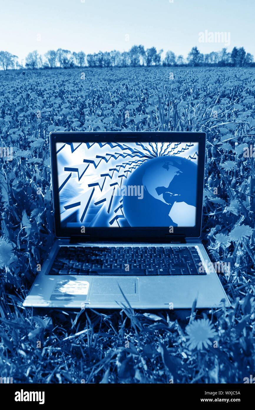 creative business laptop nature work Stock Photo - Alamy