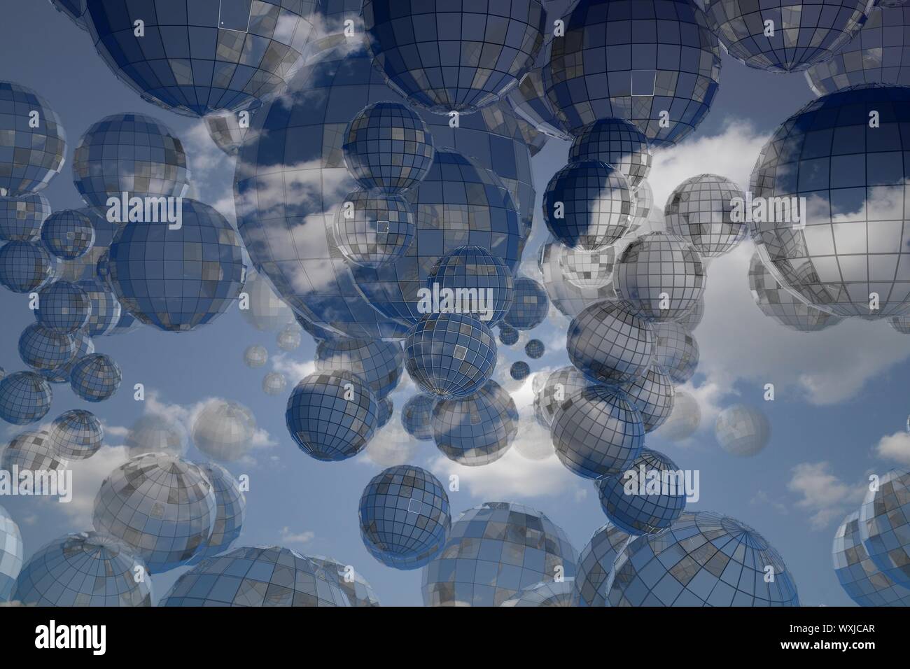 3d sphere abstract background world sky Stock Photo - Alamy