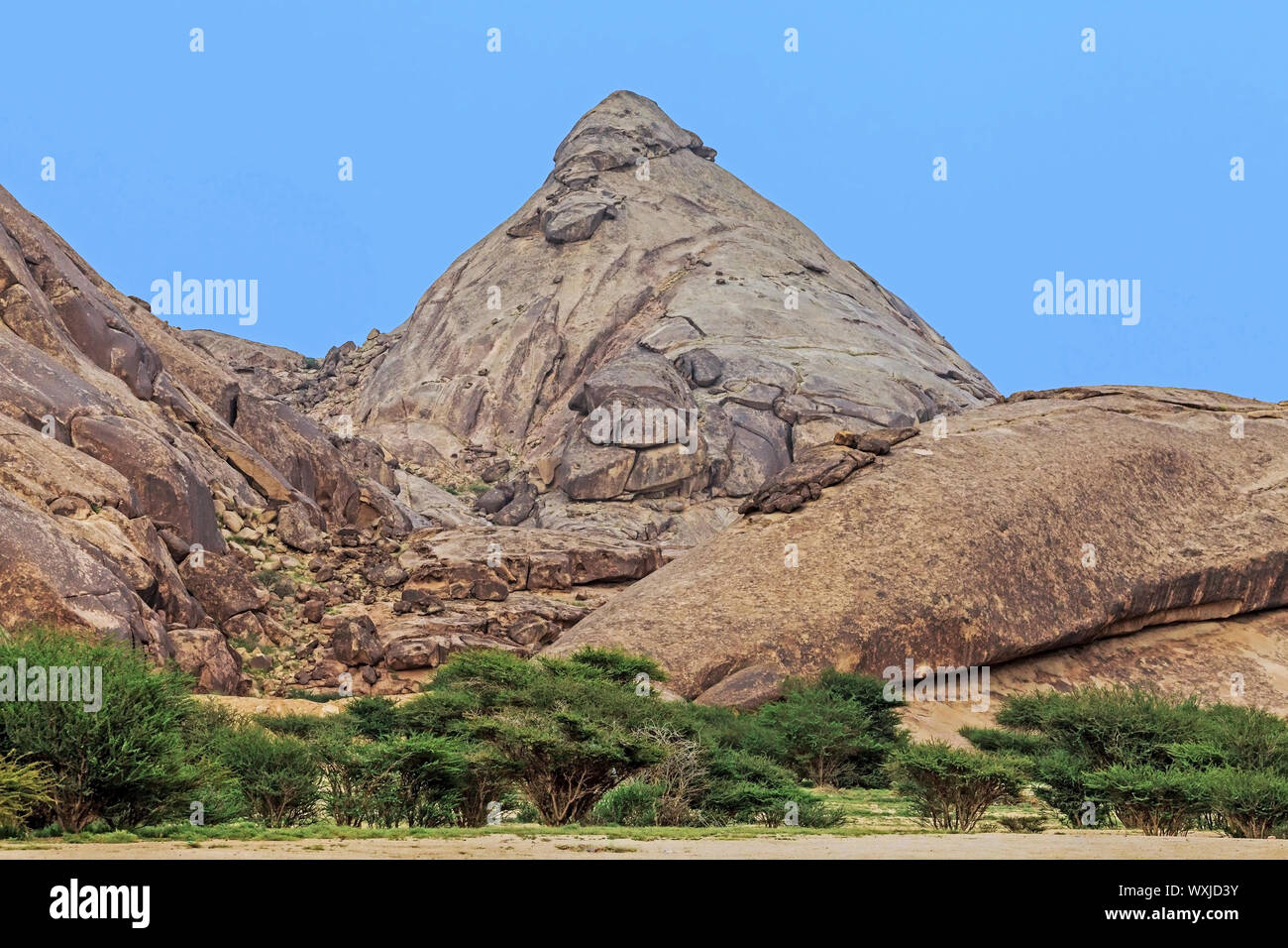 Mountain landscape, Saudi Arabia Stock Photo