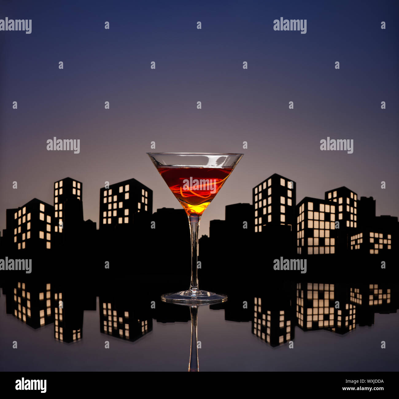 A Manhattan is a cocktail made with whiskey, sweet vermouth, and