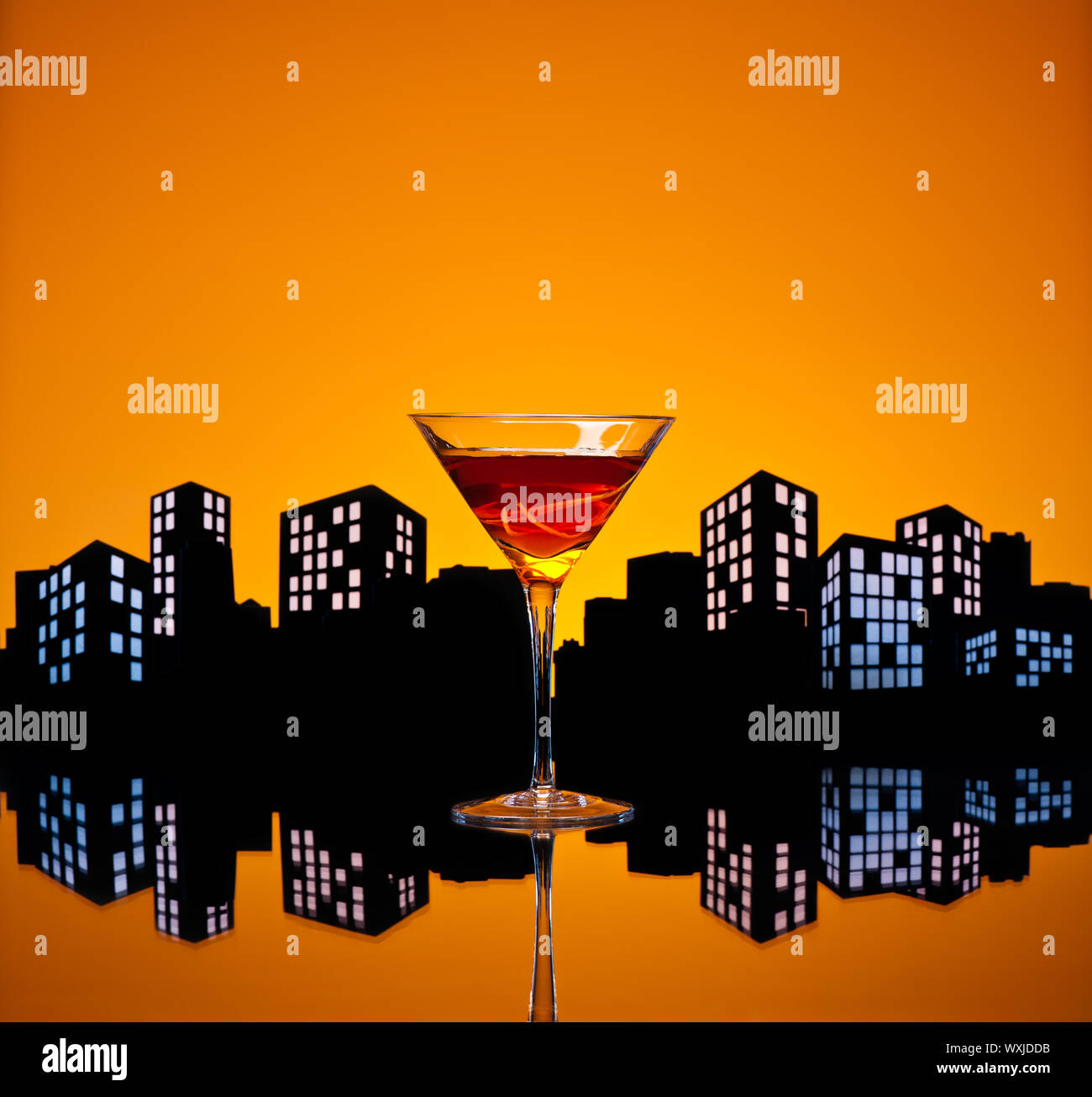 A Manhattan is a cocktail made with whiskey, sweet vermouth, and