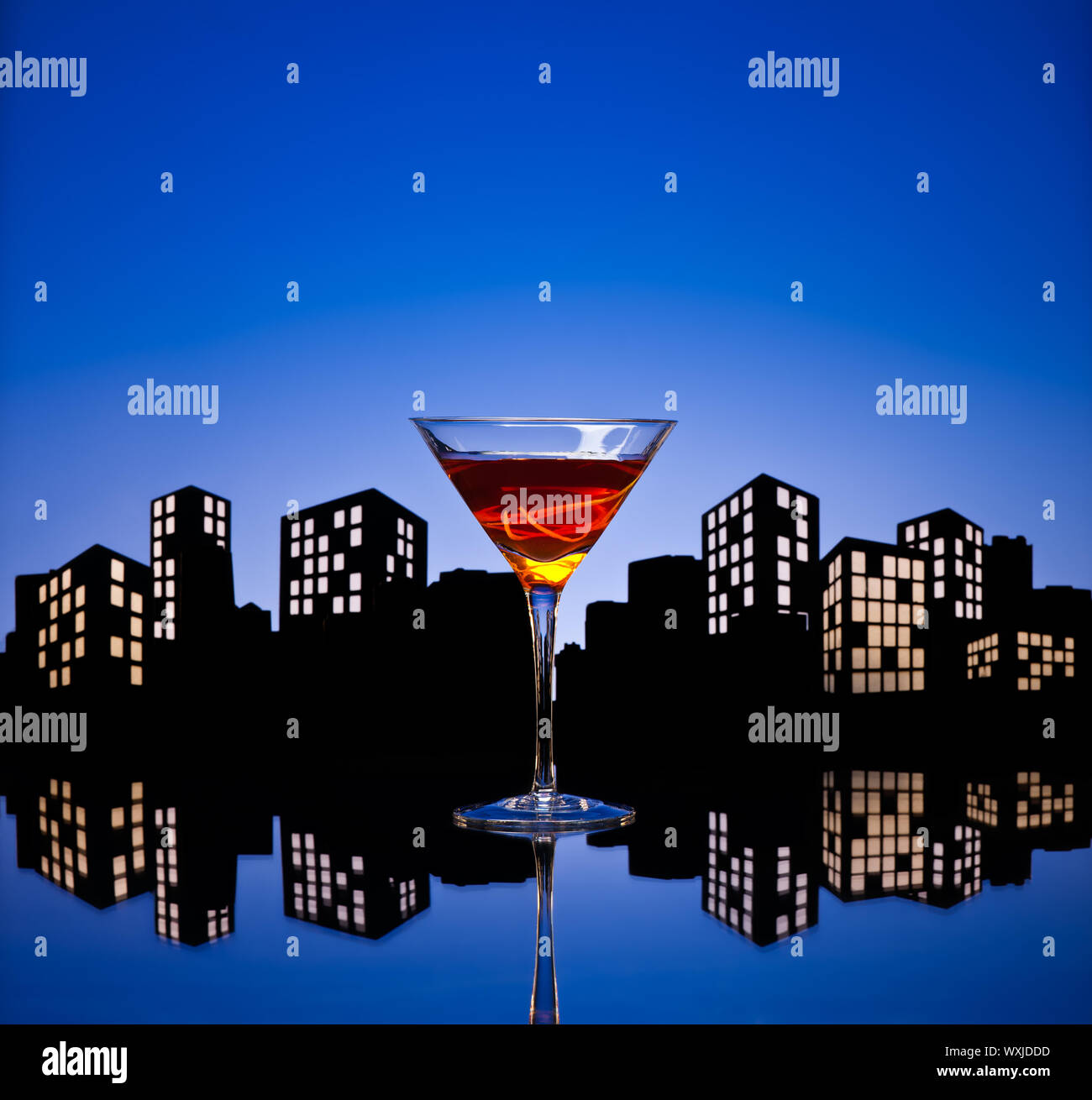 A Manhattan is a cocktail made with whiskey, sweet vermouth, and