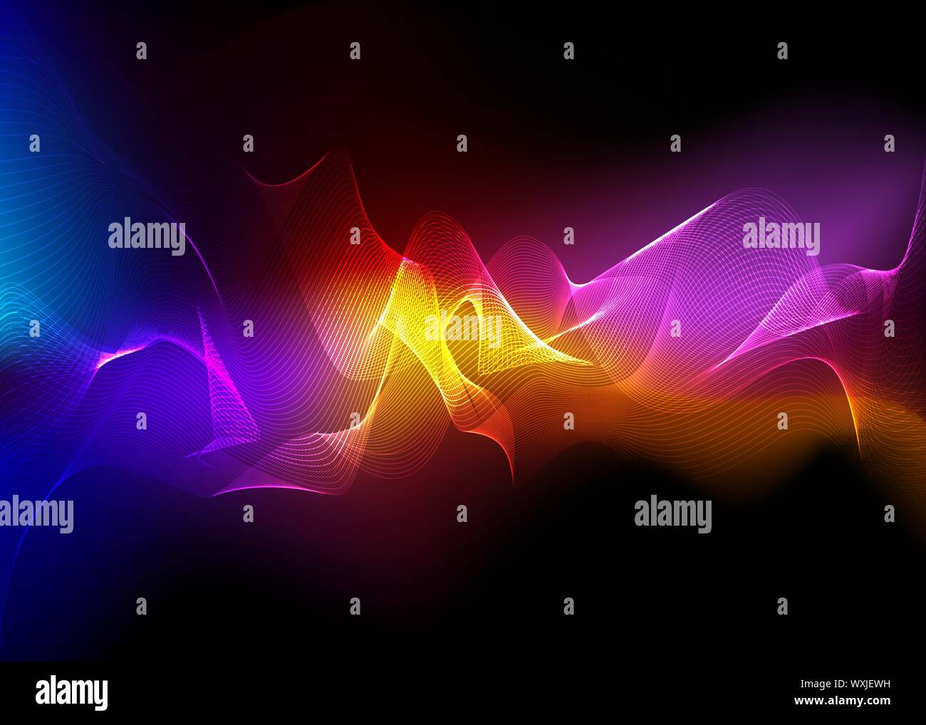 Aurora borealis shiny, abstract vector aurora australis background for ...