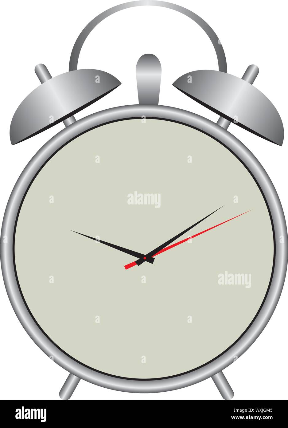 Dial of a classic alarm clock without numbers Stock Vector Image & Art