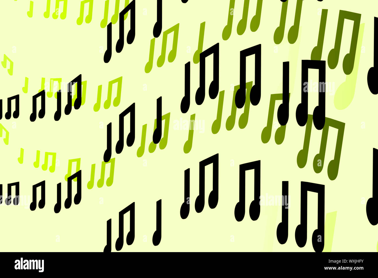 3d Notes abstract music background Stock Photo - Alamy