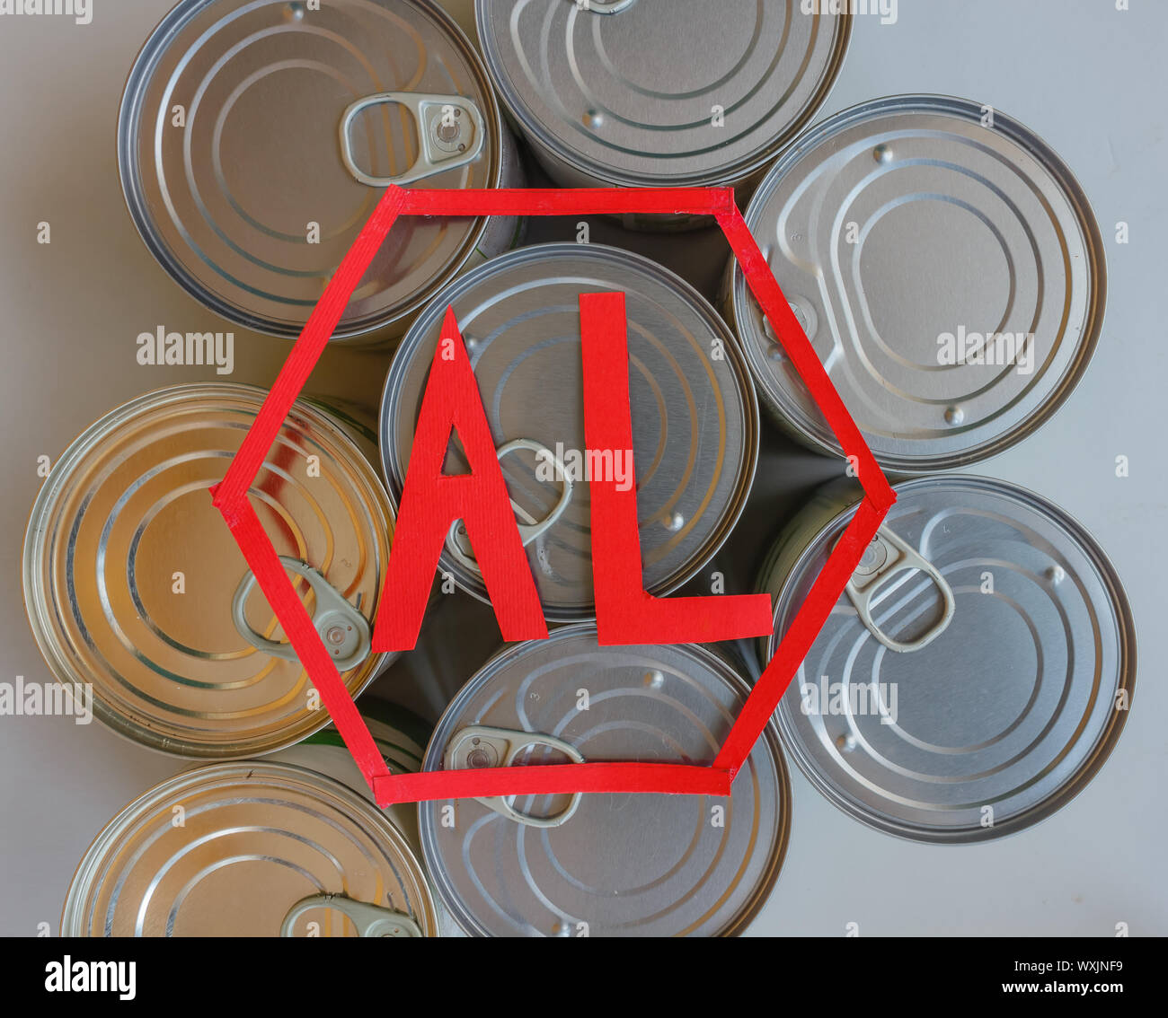 concept and symbol of aluminum Stock Photo - Alamy