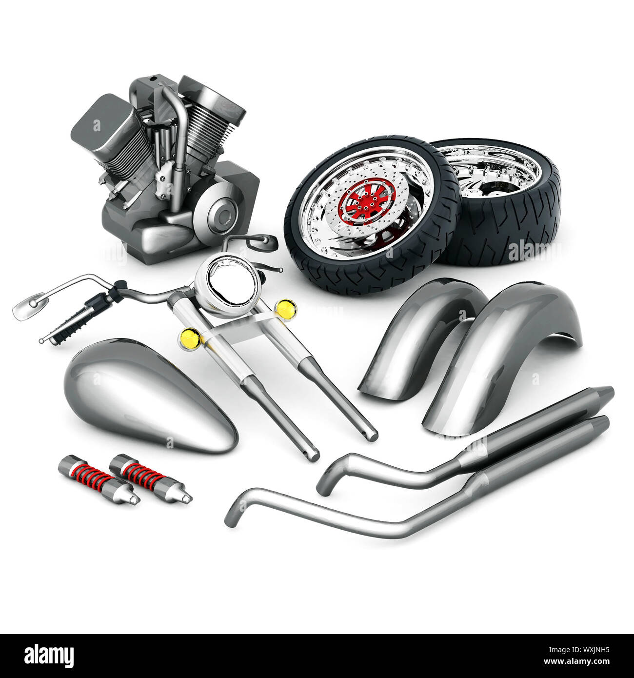 Motorcycle parts hi-res stock photography and images - Alamy