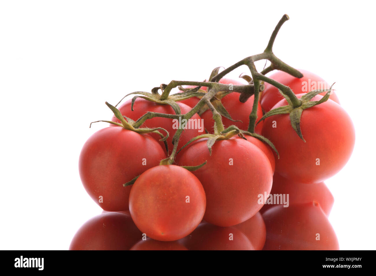 Red tomatos isolated on white background Stock Photo - Alamy