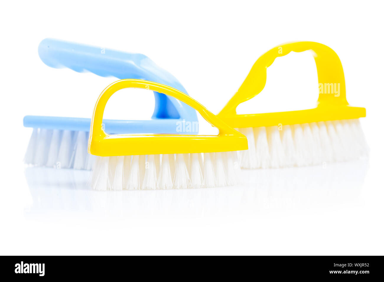 kitchen cleaning brushes isolated Stock Photo Alamy
