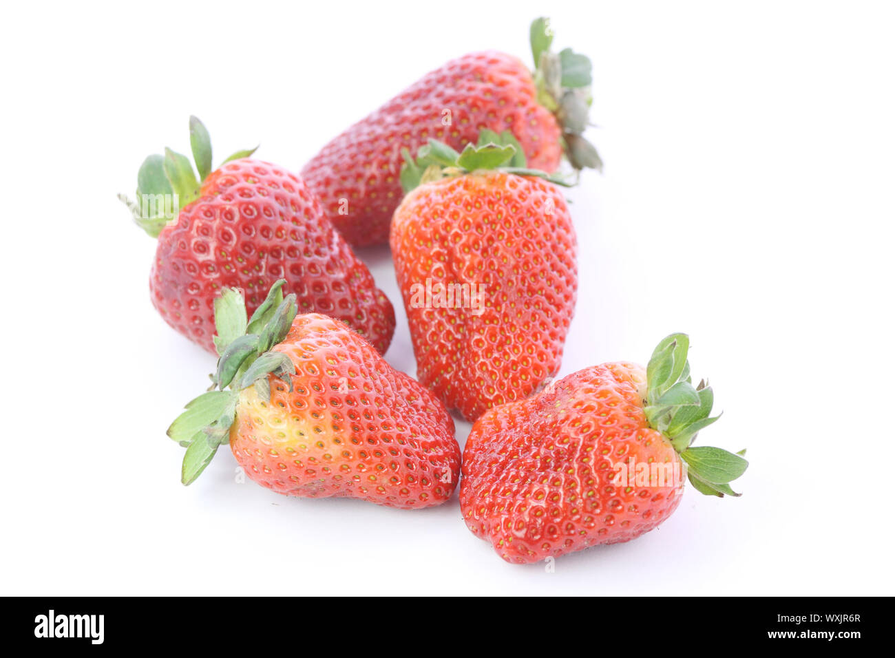 Fresh and tasty strawberries over white background Stock Photo - Alamy