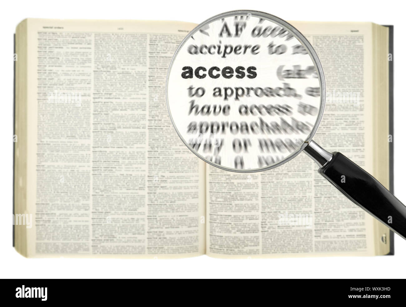 Magnifying glass on word access hires stock photography and images Alamy