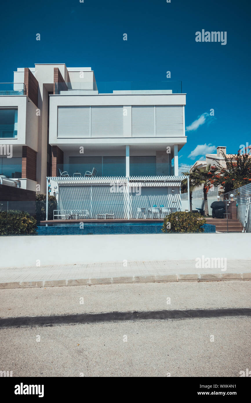modern townhouse at mediterranean village Stock Photo - Alamy