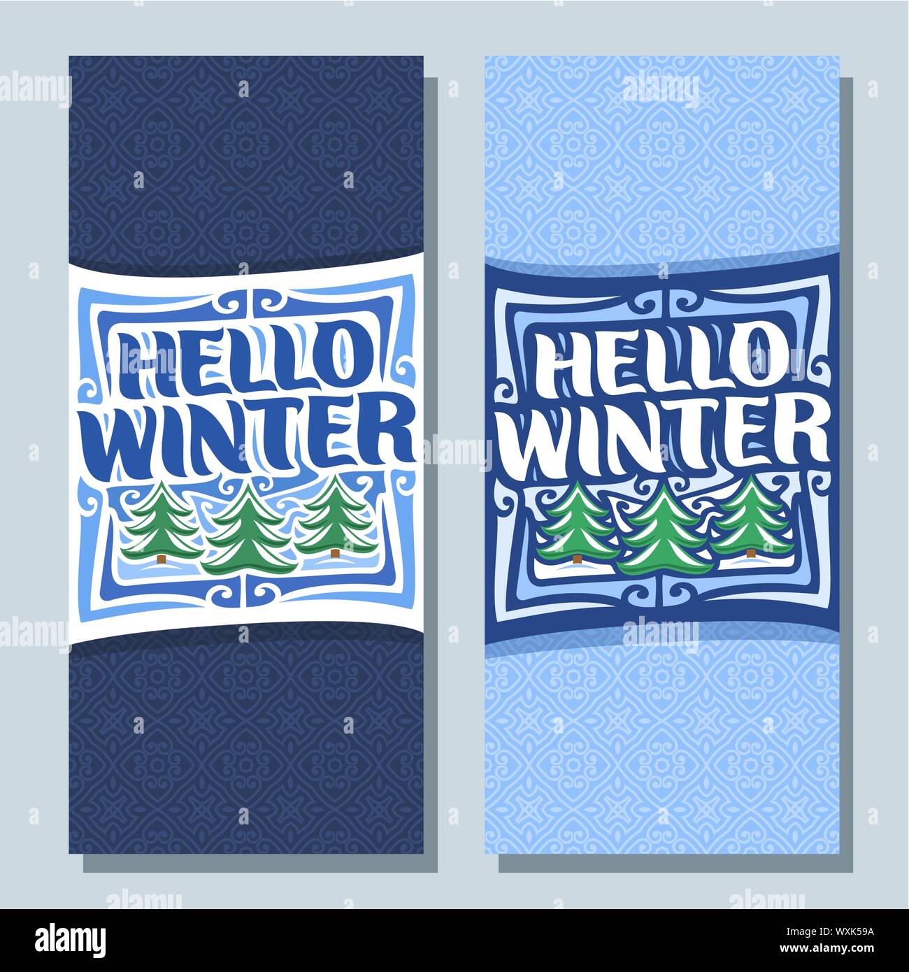 Vertical winter image Stock Vector Images Alamy