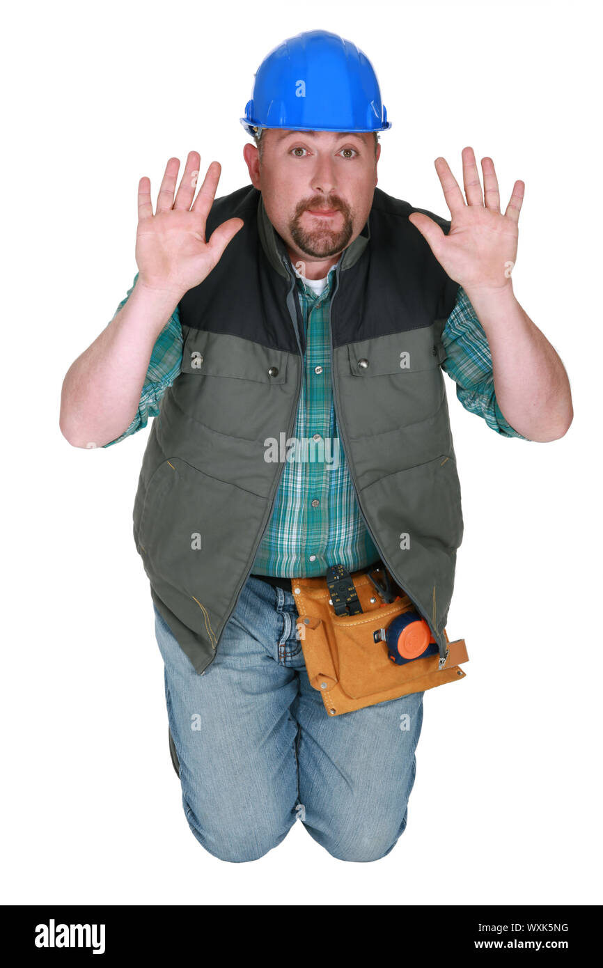Man pleading on knees hi-res stock photography and images - Alamy