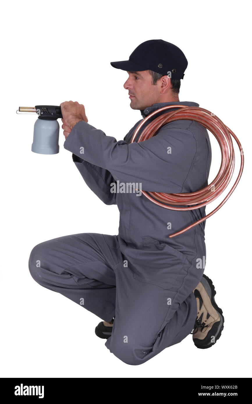 Blow torch gas cylinder hi-res stock photography and images - Alamy
