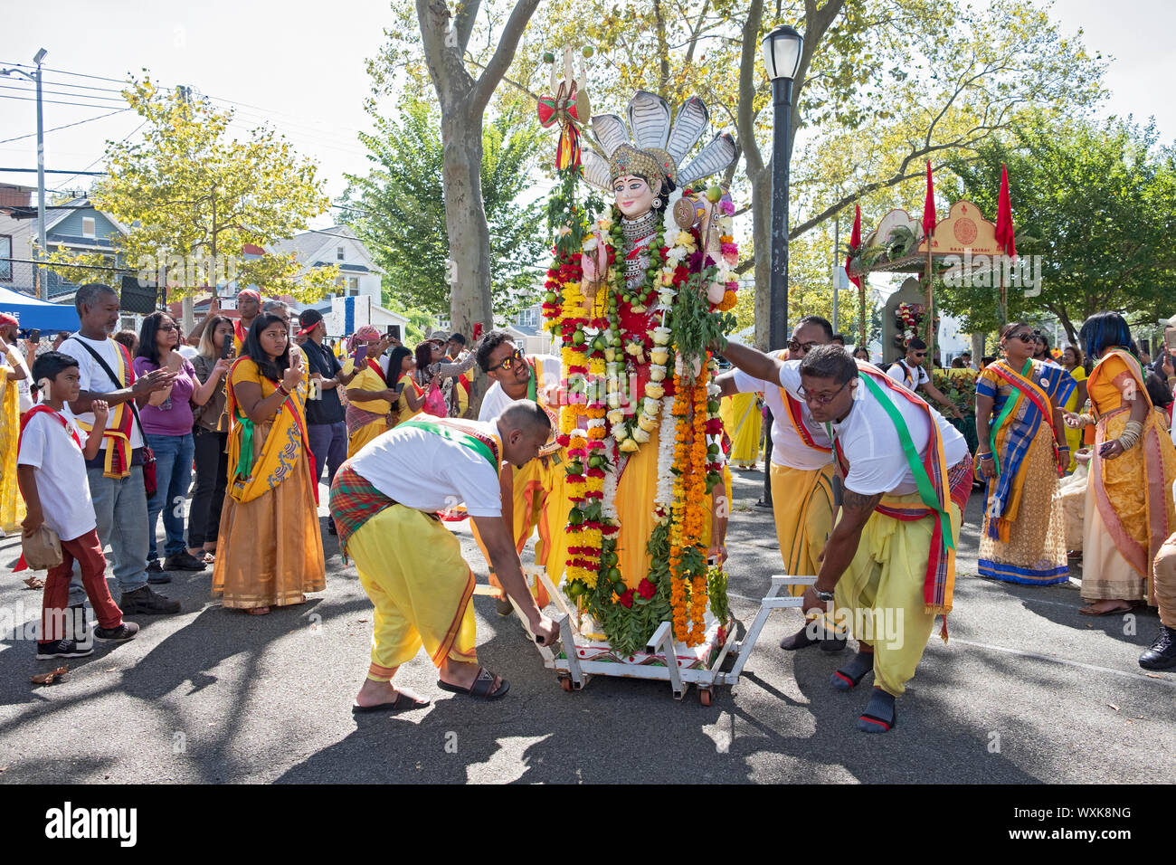 At the conclusion of the Madrassi Parade for unity in the community