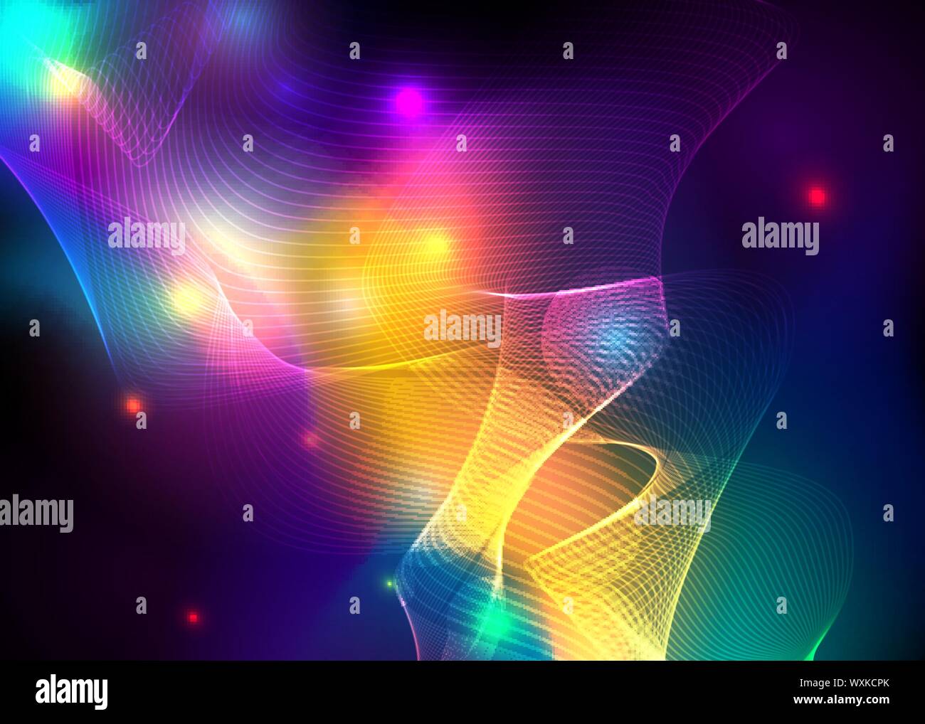 Aurora borealis shiny, abstract vector aurora australis background for ...