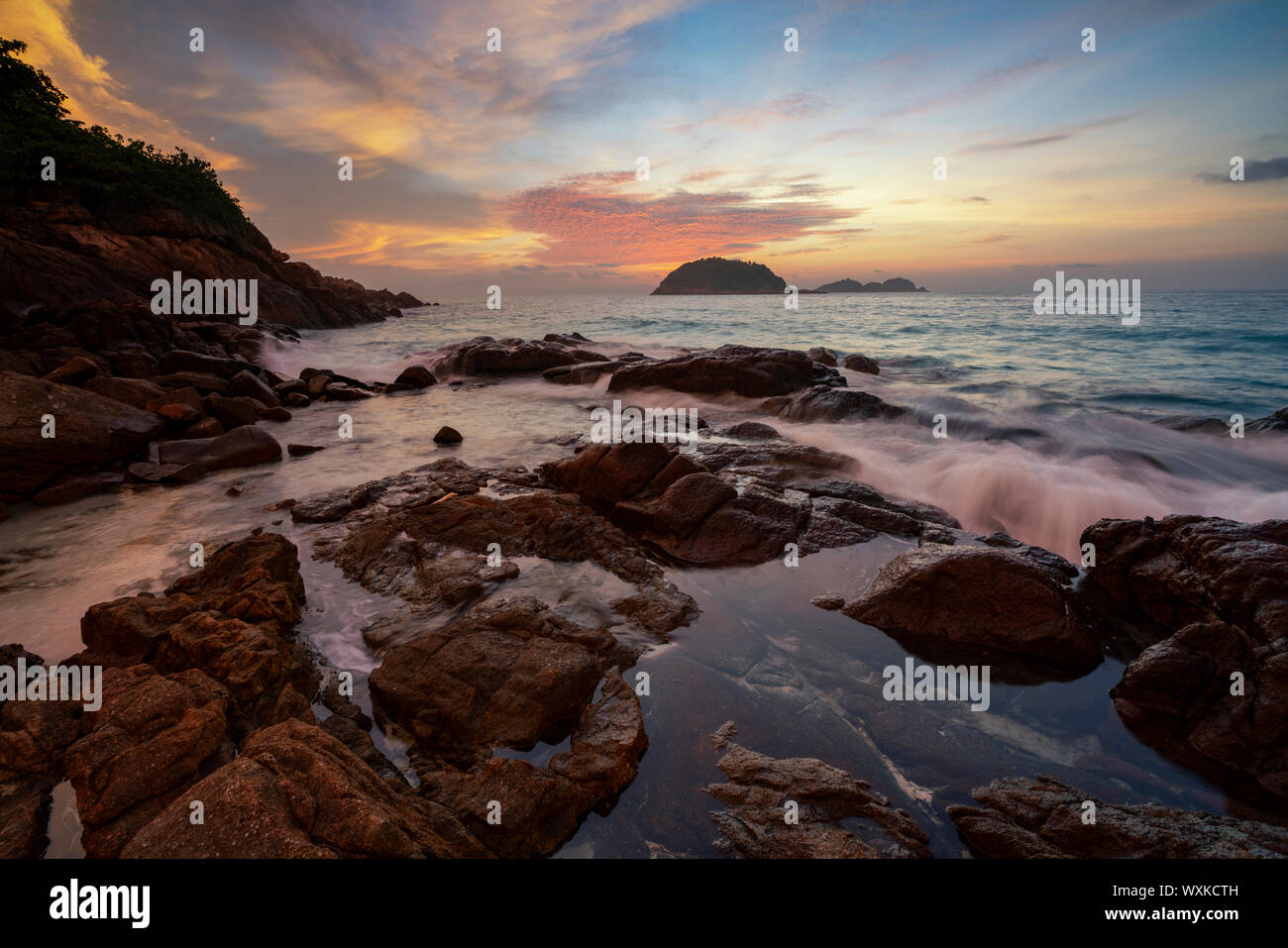 Sunrise in Redang Island, Terengganu Stock Photo