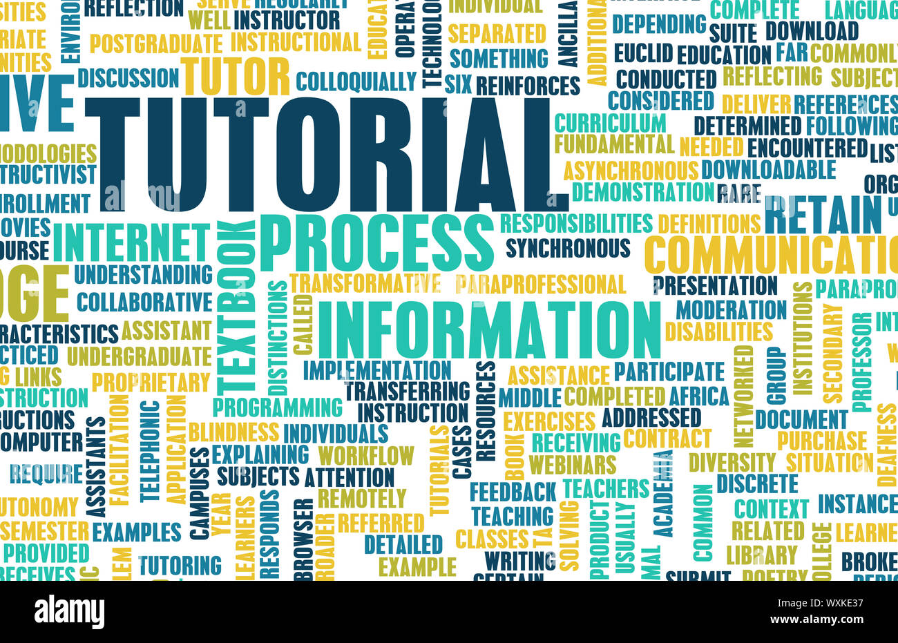 Tutorial Concept as a Method of Learning Online Stock Photo - Alamy
