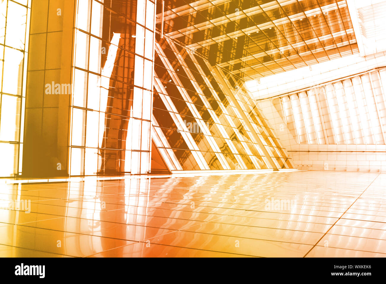 Orange Abstract Building Wallpaper Stock Photo - Alamy