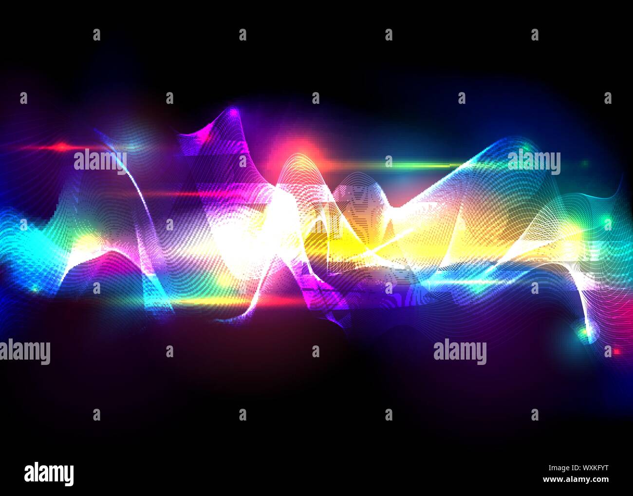 Aurora borealis shiny, abstract vector aurora australis background for ...