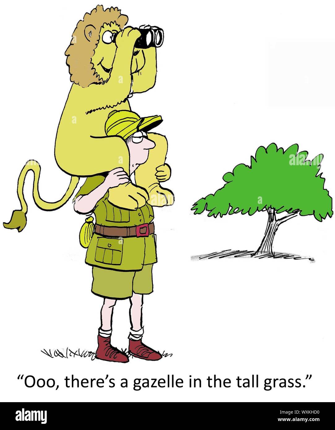 Gazelle cartoon hires stock photography and images Alamy