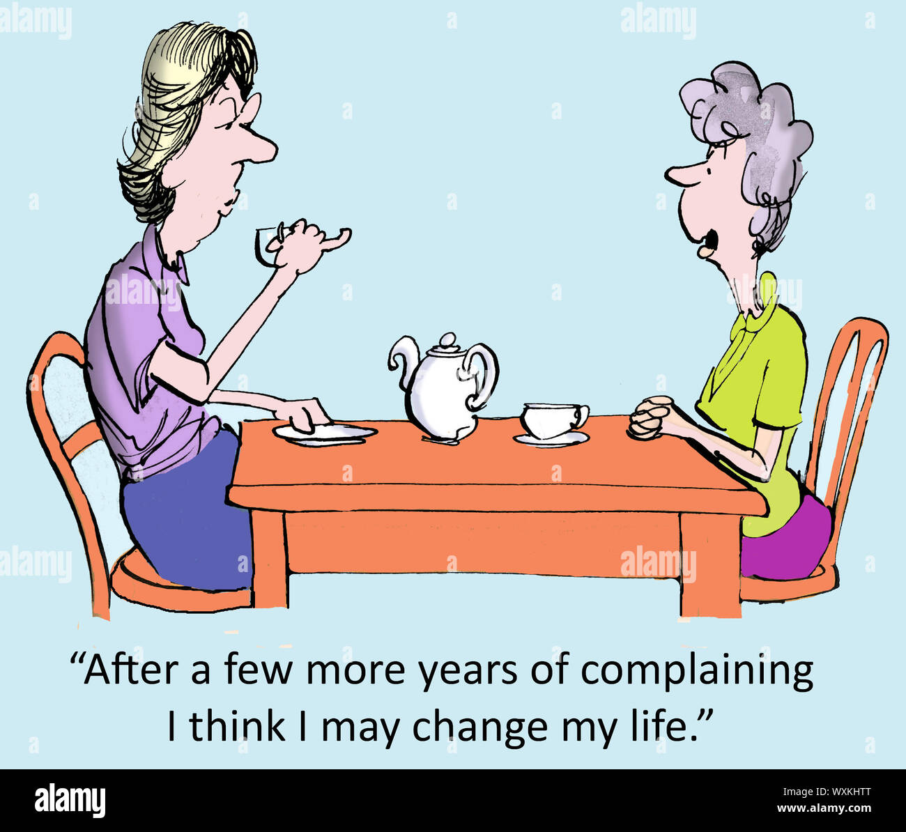Complaining and Change Management Stock Photo
