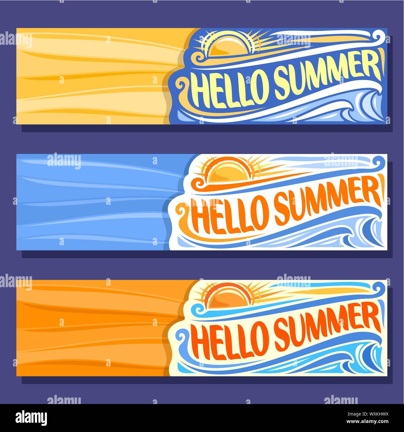 Free Vector  Its summer time text banner template