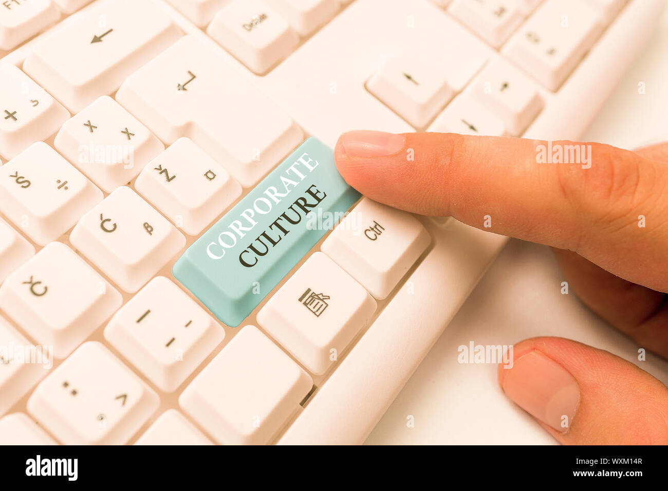 Text sign showing Corporate Culture. Business photo text pervasive ...