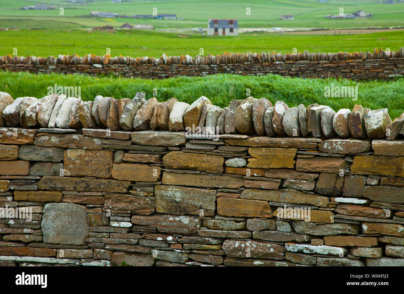 Poblado Neolitico Skara Brae, Mainland. Islas Orkney. Escocia.UK Stock Photo