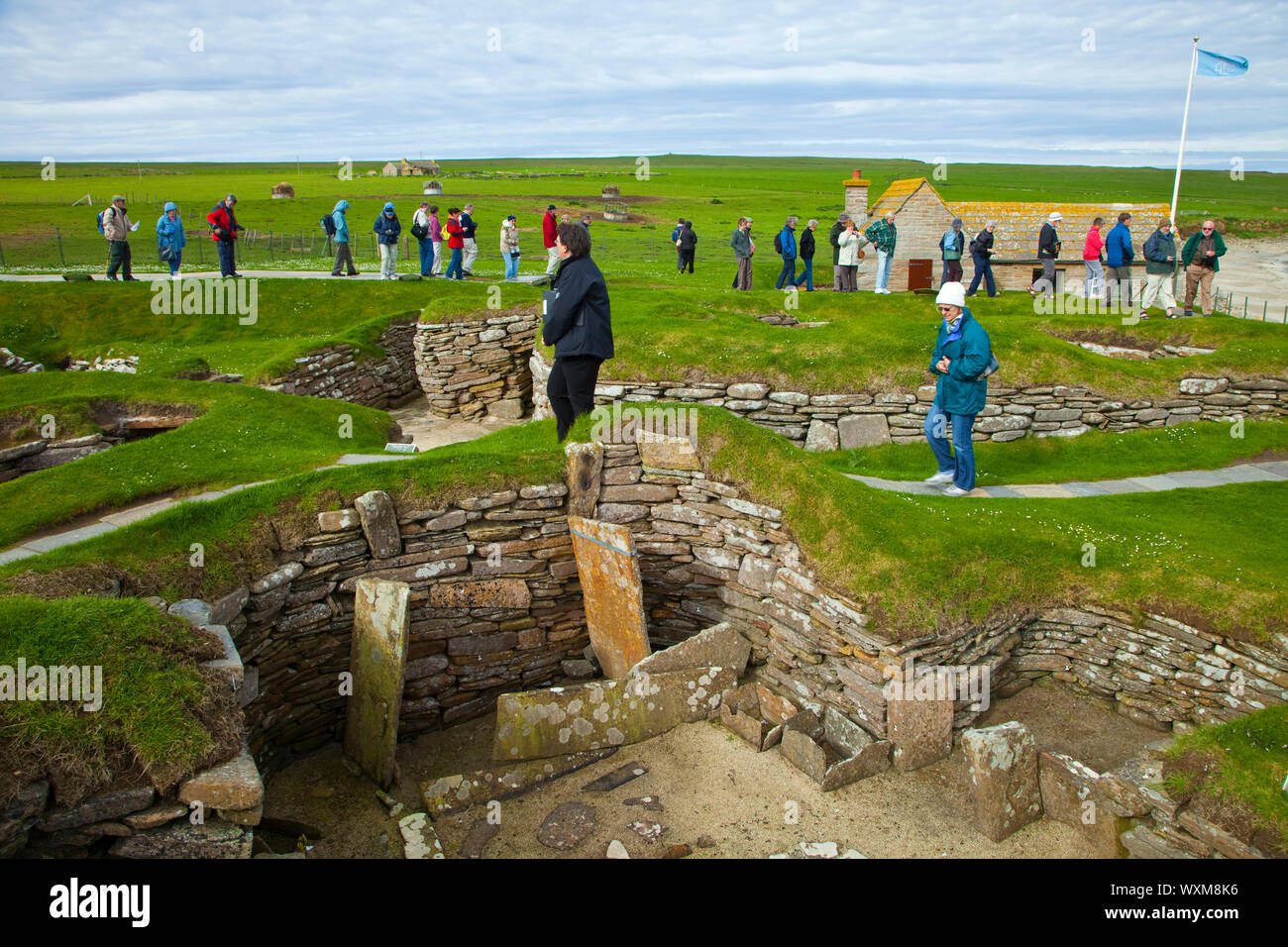 Poblado Neolitico Skara Brae, Mainland. Islas Orkney. Escocia.UK Stock Photo