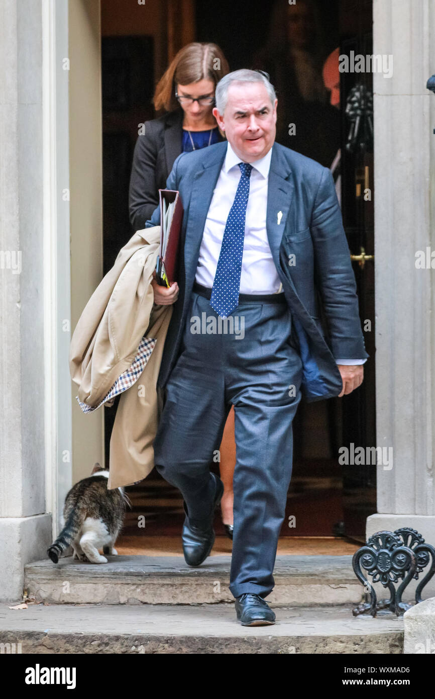 Westminster, London, UK. 17th Sep, 2019. Geoffrey Cox, Attorney General. Government ministers exit No 10 following the Cabinet Meeting at Downing Street Credit: Imageplotter/Alamy Live News Stock Photo