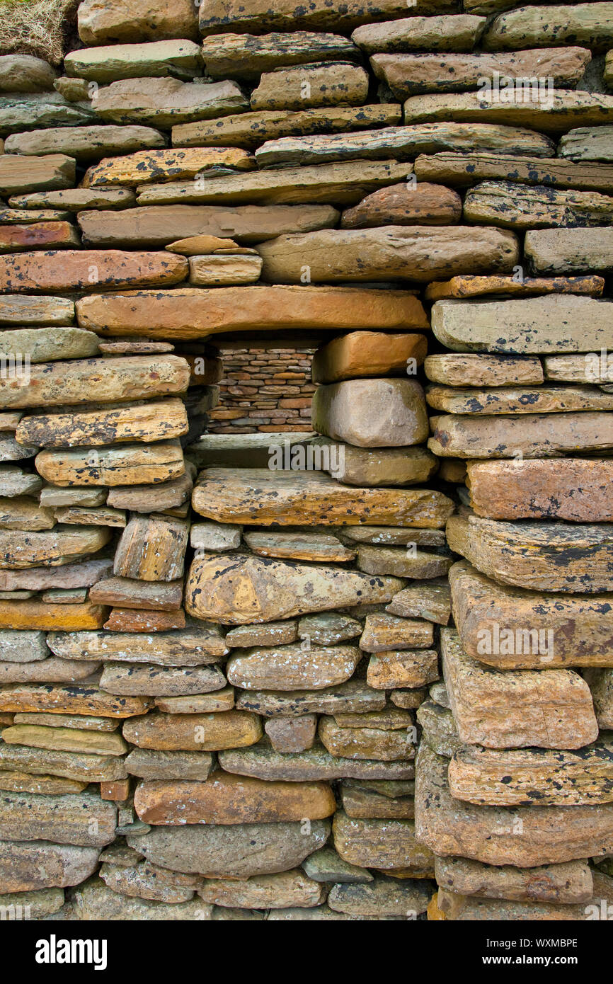 Poblado Neolitico Skara Brae, Mainland. Islas Orkney. Escocia.UK Stock Photo