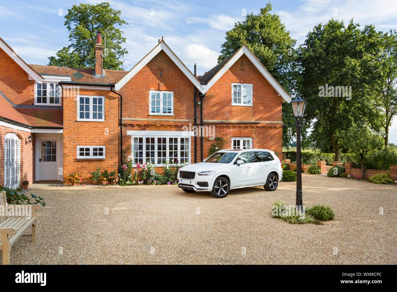 Luxury Car Outside House Stock Photos Luxury Car Outside House