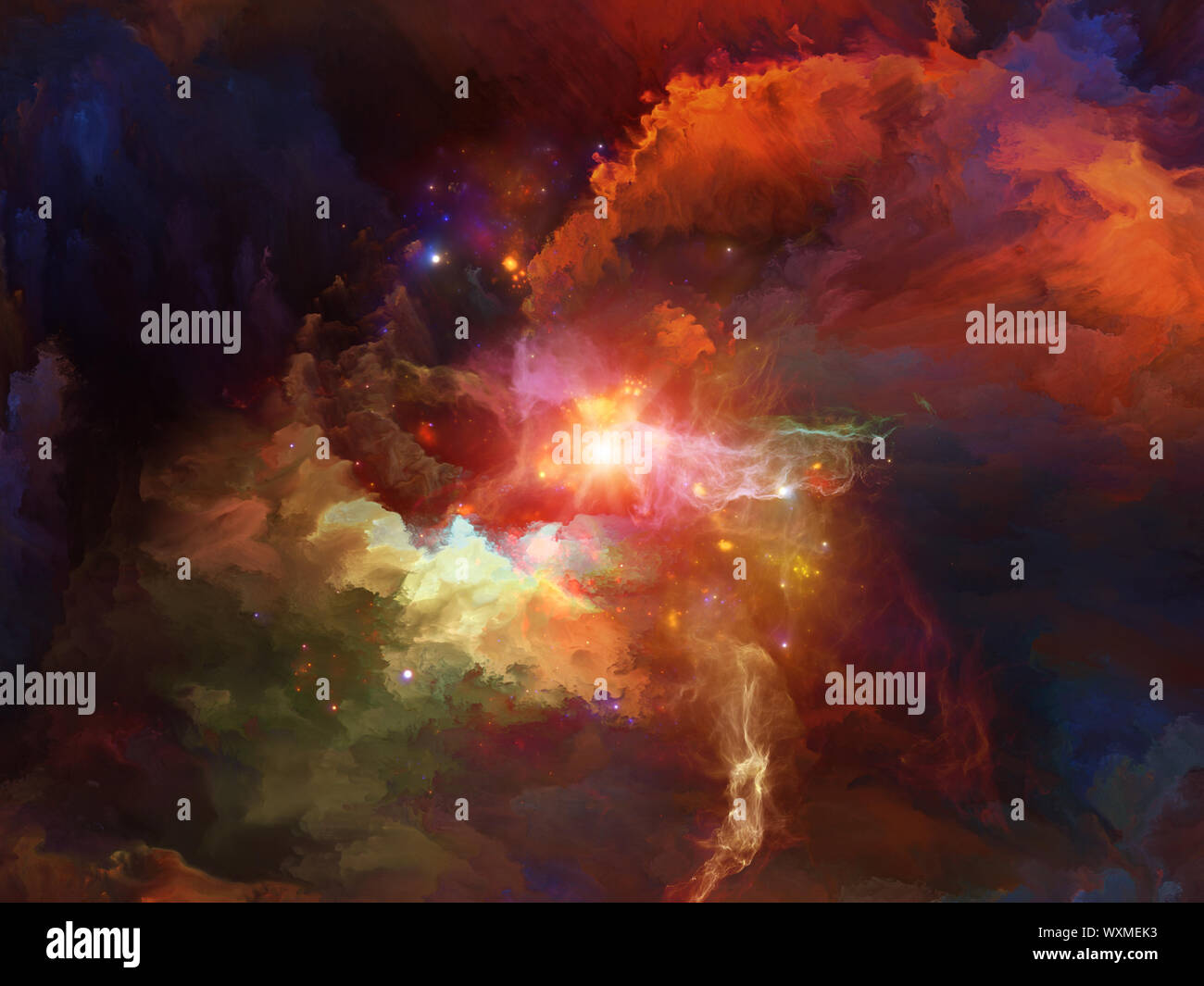 Color Vision series. Background design of colorful forms on the subject ...