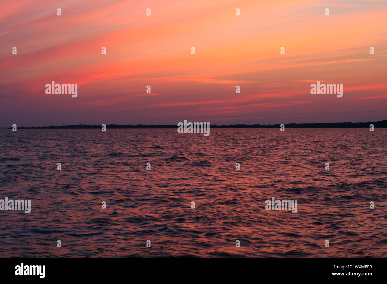 sea sunset beautiful nature background Stock Photo - Alamy