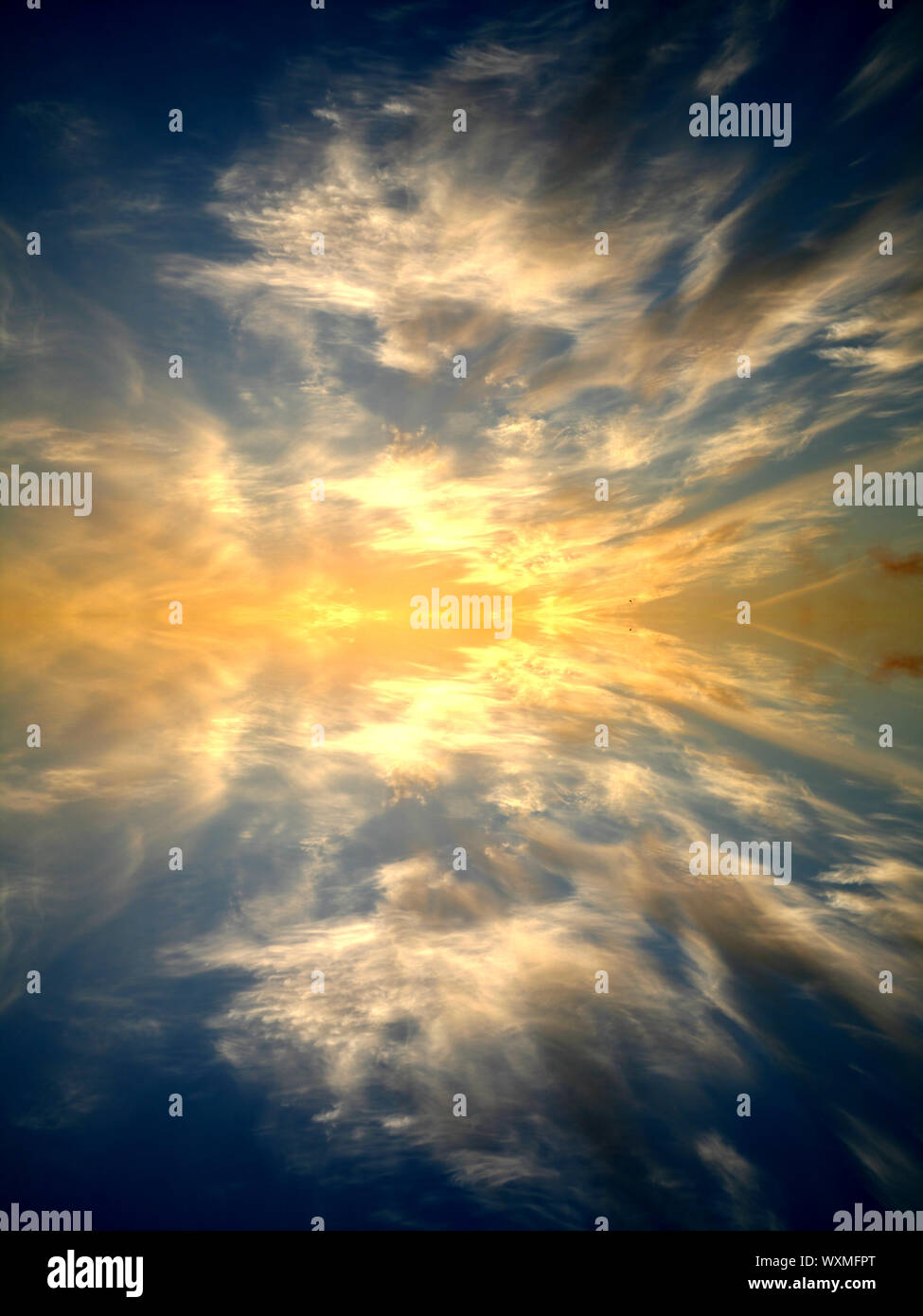 sunset sky beautiful nature background Stock Photo - Alamy