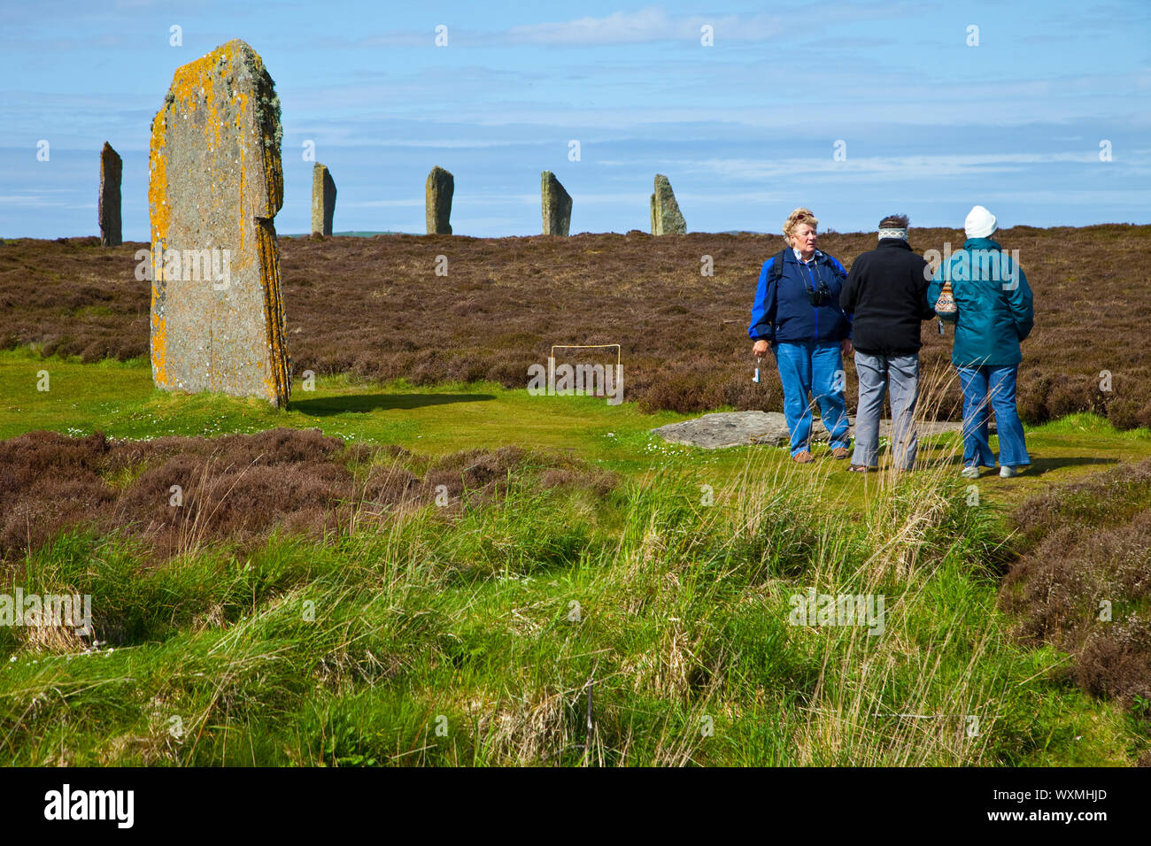 Monumento Neolítico Circulo de Brogar (Ring of Brogar), Mainland. Islas Orkney. Escocia.UK Stock Photo