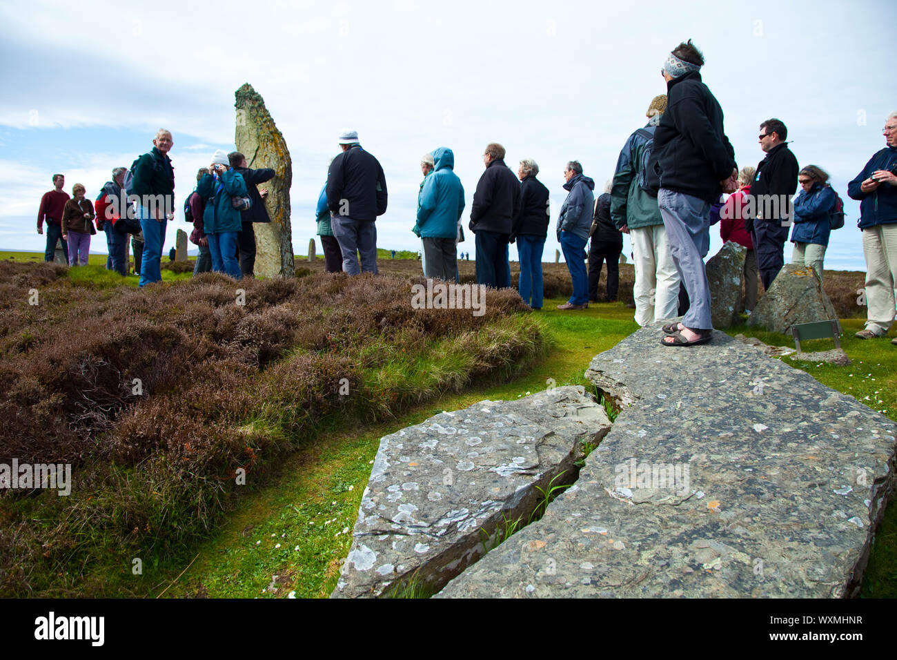 Monumento Neolítico Circulo de Brogar (Ring of Brogar), Mainland. Islas Orkney. Escocia.UK Stock Photo