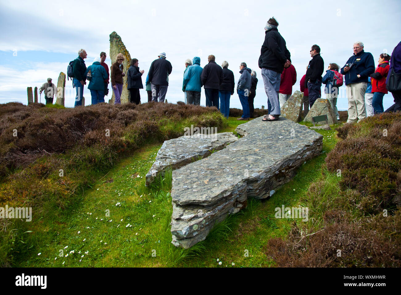 Monumento Neolítico Circulo de Brogar (Ring of Brogar), Mainland. Islas Orkney. Escocia.UK Stock Photo