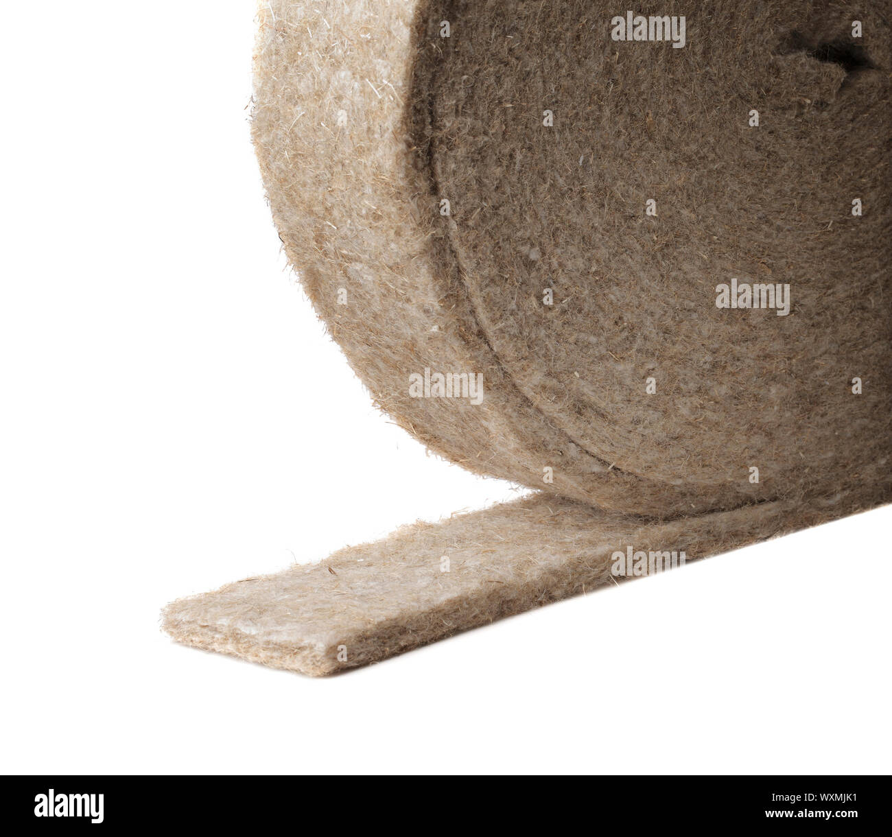 A Roll of insulation material made of flax / linen. This kind of 